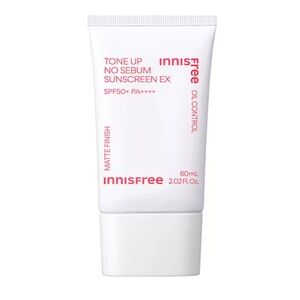 Not available in USA!Innisfree Tone Up No Sebum Sunscreen (60 ml) Pink Peachglow